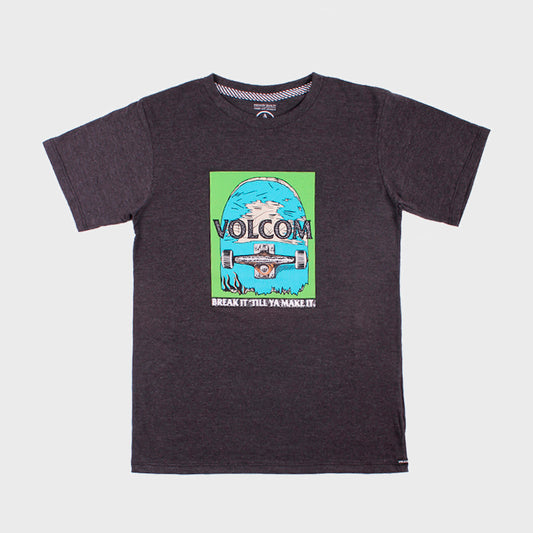 REMERA VOLCOM KIDS BREAK IT BLACK