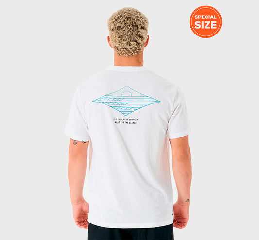 REMERA RIP CURL RELAX NEW CLASSIC SPECIAL SIZE WHITE JD