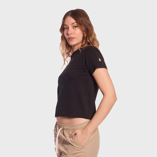 REMERA VOLCOM SOLID BLACK K2