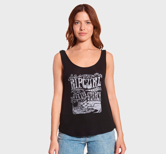 MUSCULOSA RIP CURL THE SEARCH BLACK