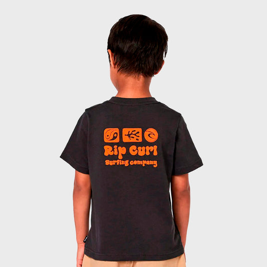 REMERA RIP CURL WASHED BLACK