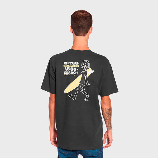REMERA RIP CURL RELAX NEW CLASSIC SURFER DUDE BLACK
