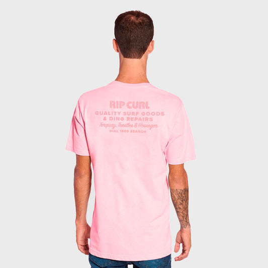 REMERA RIP CURL HERITAGE DING REPAIRS PINK