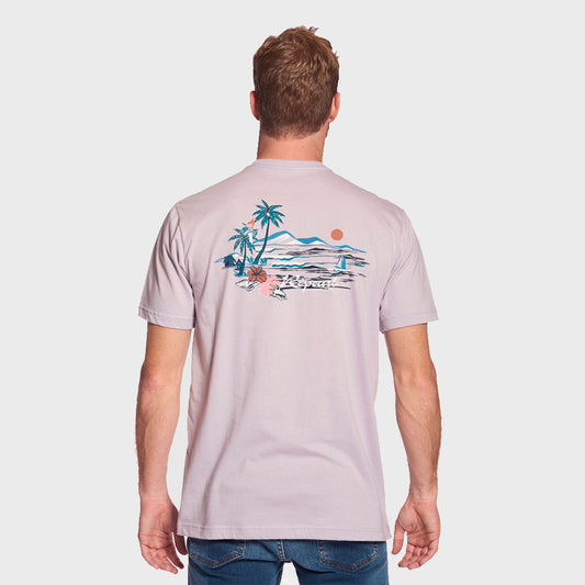 REMERA RIP CURL REGULAR MOD TROPICS DREAMING PURPLE KU