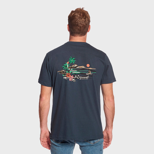REMERA RIP CURL REGULAR MOD TROPICS DREAMING NAVY KV