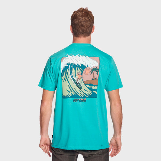 REMERA RIP CURL REGULAR DEATH IN PARADISE LIGHT BLUE KW