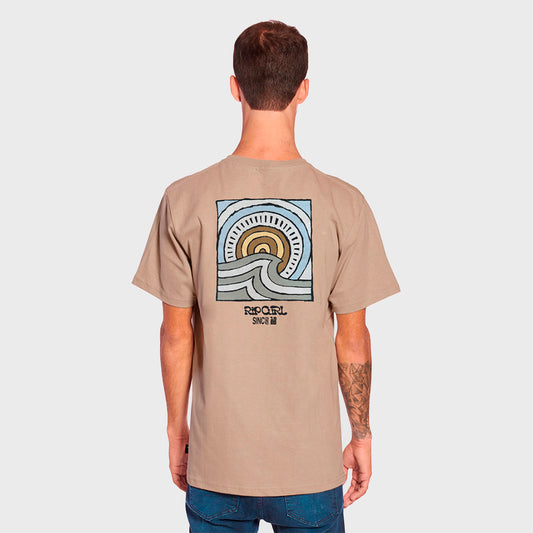REMERA RIP CURL RELAX HABEY TEE BEIGE