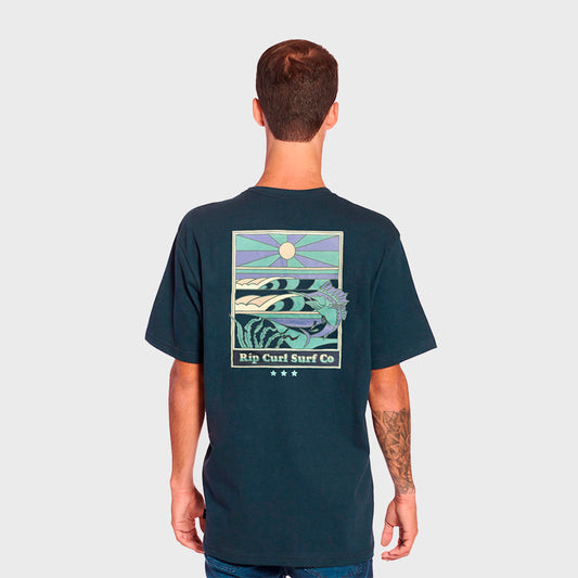 REMERA RIP CURL RELAX REEL IT JN DARK BLUE