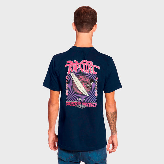 REMERA RIP CURL RELAX SHRED TILL DEAD DARK BLUE