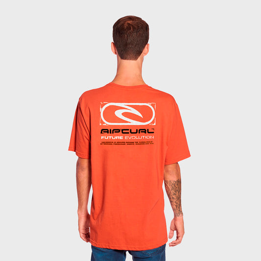 REMERA RIP CURL RELAX FUTURE EVOLUTION ORANGE