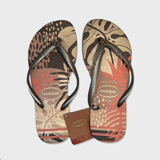 OJOTAS HAVAIANAS SLIM FOLIAGE CAFE