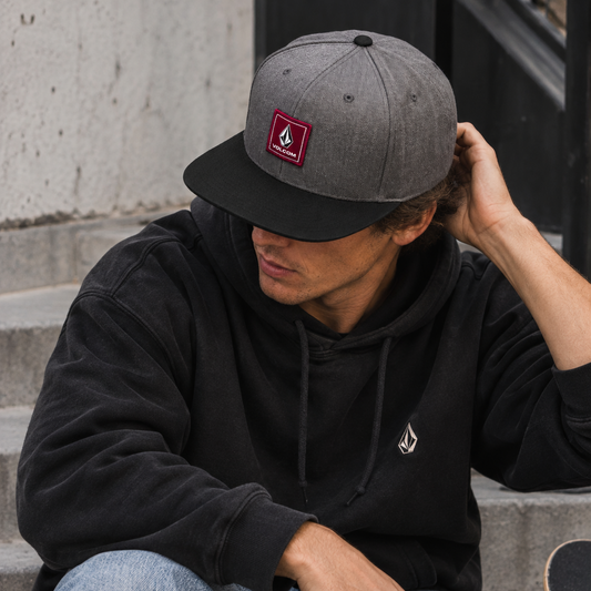Gorra Volcom Quarter Twill Xfit Gris Unisex