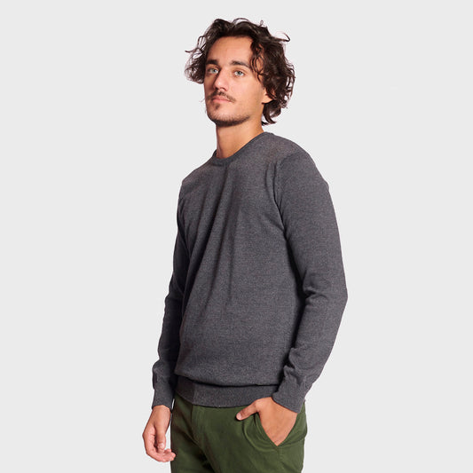 Sweater Rip Curl Old Classic Negro Hombre Tejido Algodón Estilo Casual Urbano