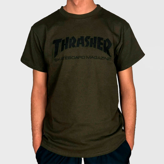 REMERA THRASHER SKATEMAG GREEN