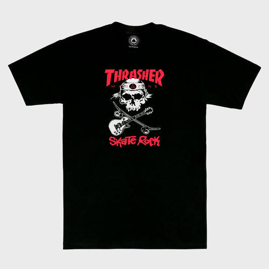 REMERA THRASHER SK8 ROCK BLACK