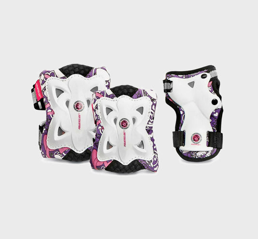 PROTECCIONES POWERSLIDE KIDS BUTTERFLY PACK X3