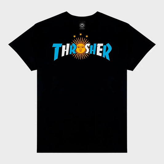 REMERA THRASHER ARGENTINA ESTRELLA BLACK