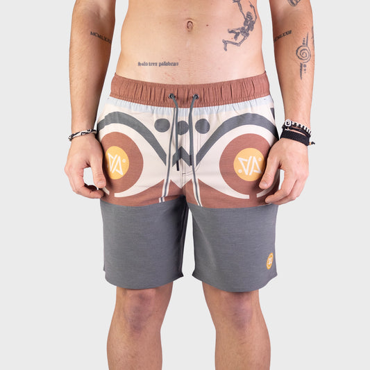Short De Agua Althon Half Letter Elastic Short
