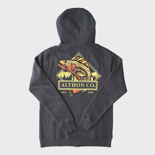 CAMPERA ALTHON FLYFISH CLASSIC FLEECE ZIP DARK GREY