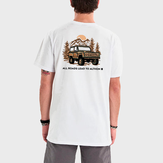 REMERA ALTHON ROADS CLASSIC TEE WHITE - Cross the line