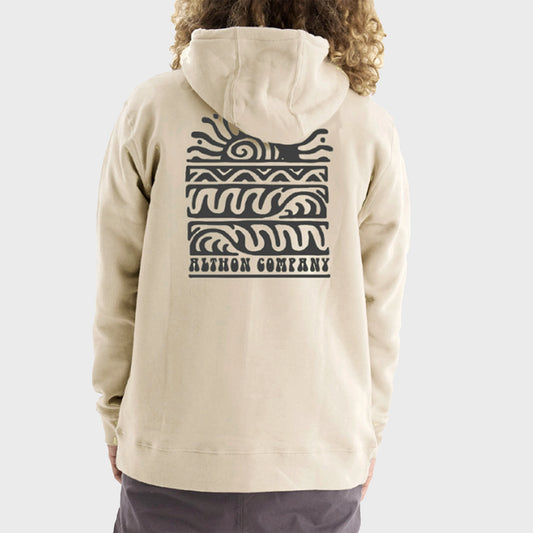 BUZO ALTHON SUNWAVES CLASSIC FLEECE HOODIE YELLOW