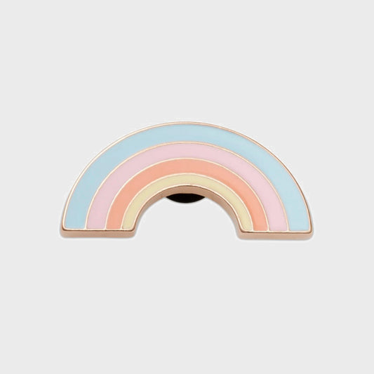 JIBBITZ CROCS PUFFY METAL RAINBOW