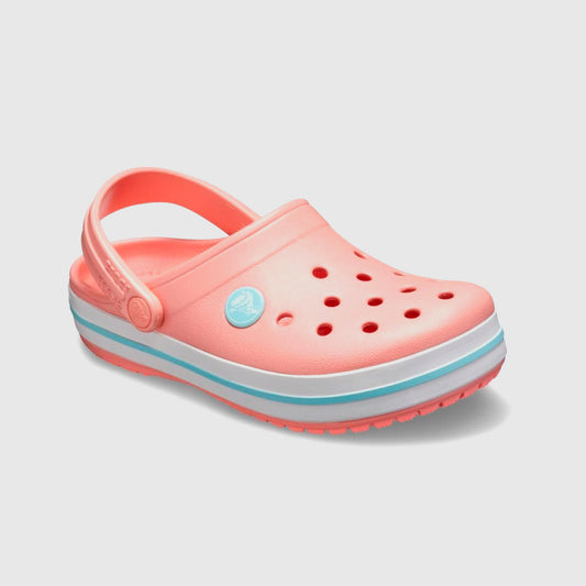 Zuecos Crocs Crocband rosa/celeste melon ice niños