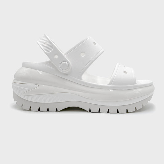 CROCS CLASSIC MEGA CRUSH SANDAL WHITE