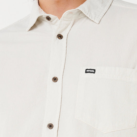 CAMISA RIP CURL STANDARD GASA PLAIN WHITE