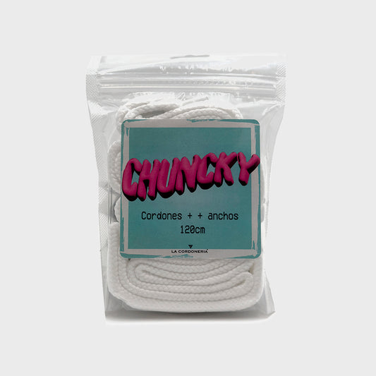 CORDONES LA CORDONERIA CHUNKY BLANCO - Cross the line