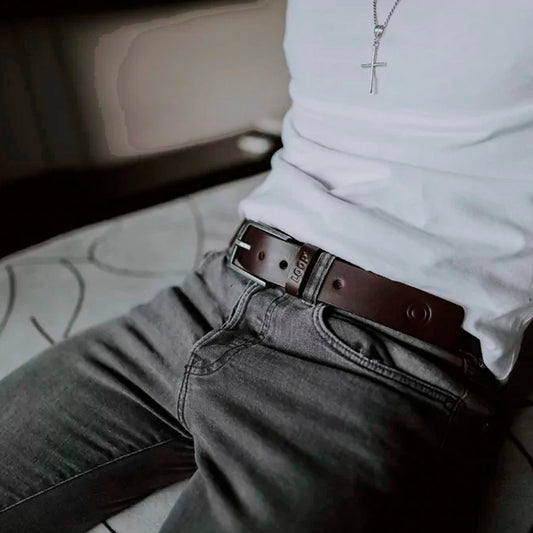 CINTURON LOOP CUERO ANARCHY BROWN