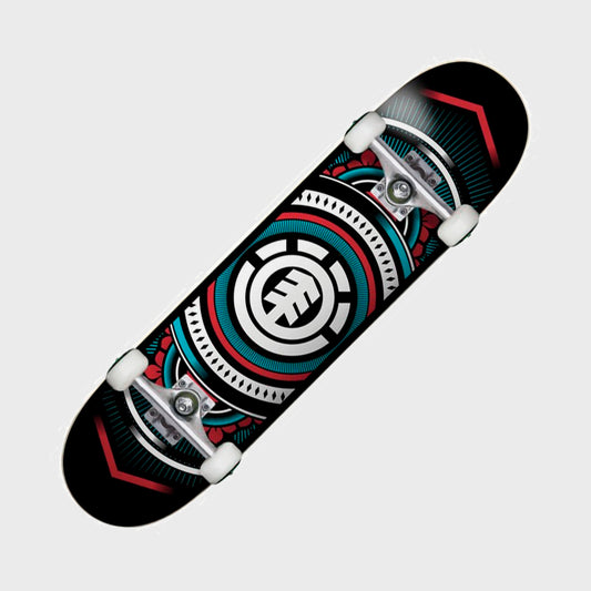 SKATE ELEMENT COMPLETO HATCHED RED BLUE