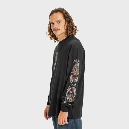 CAMISETA DC BURN OUT HLS BLACK