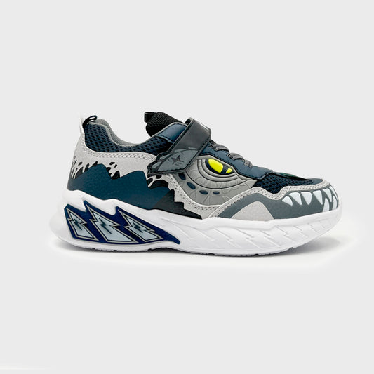 ZAPATILLAS FOOTY DINOSAUR EYE GREY (LUZ AL PISAR)