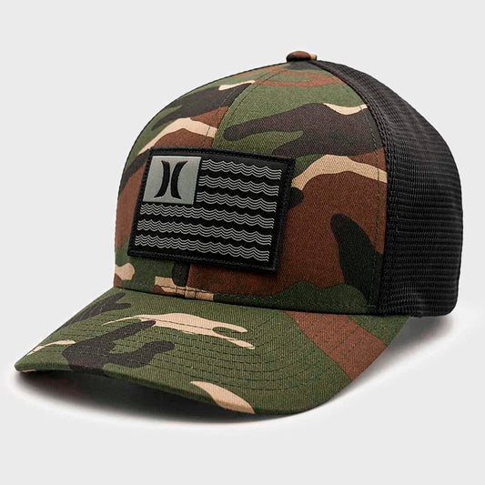 GORRA HURLEY ICON FLAG TRUCKER FLEXFIT CAMO