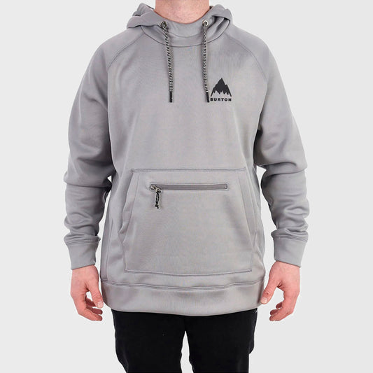 BUZO BURTON BONDED HOODIE CROWN GREY HEATHER BL