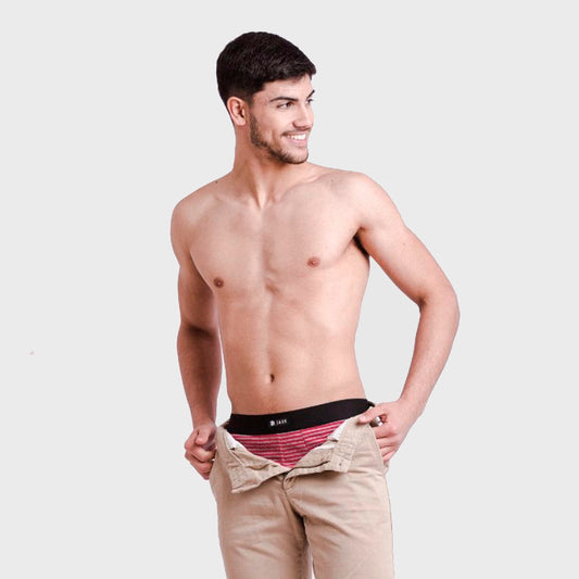 BOXER JAAV ROJO GRIS