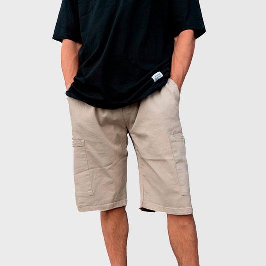 BERMUDA JOGGERS CARGO BEIGE