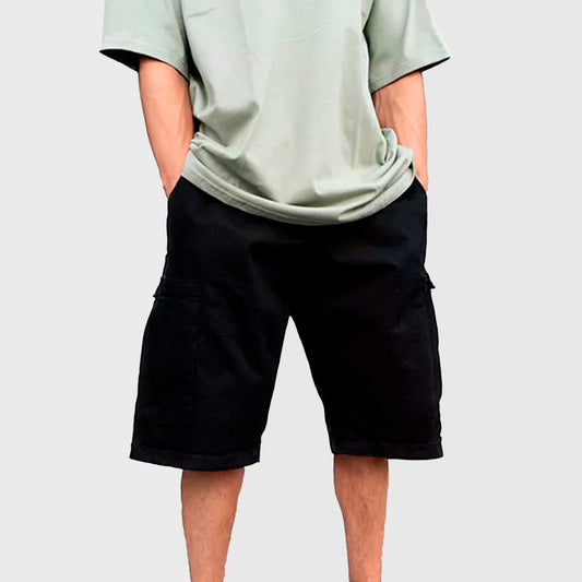 BERMUDA JOGGERS CARGO BLACK
