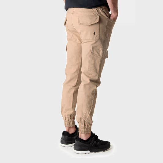 PANTALON JOGGERS CARGO CAMEL