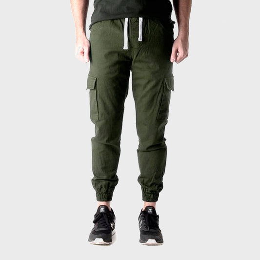 PANTALON JOGGERS CARGO VERDE