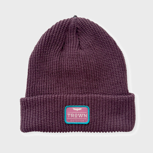 BEANIE TROWN PATCH TROWN WINE