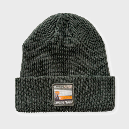 BEANIE TROWN PATCH TREKKING GREEN