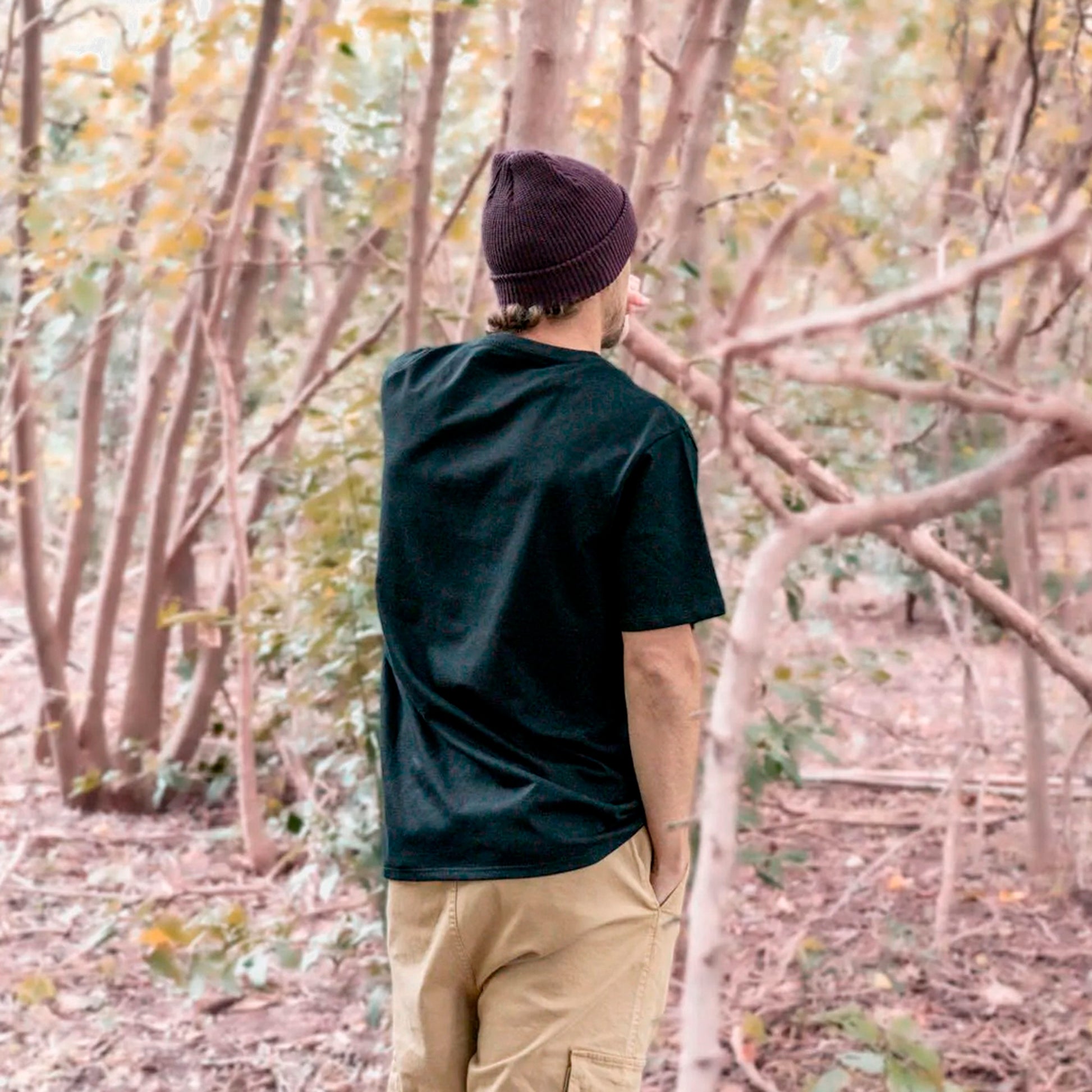 REMERA TROWN PLAIN BLACK - Cross the line