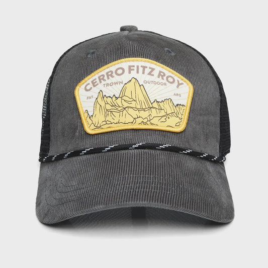 Gorra Trown The Fitz Cord Gris Unisex
