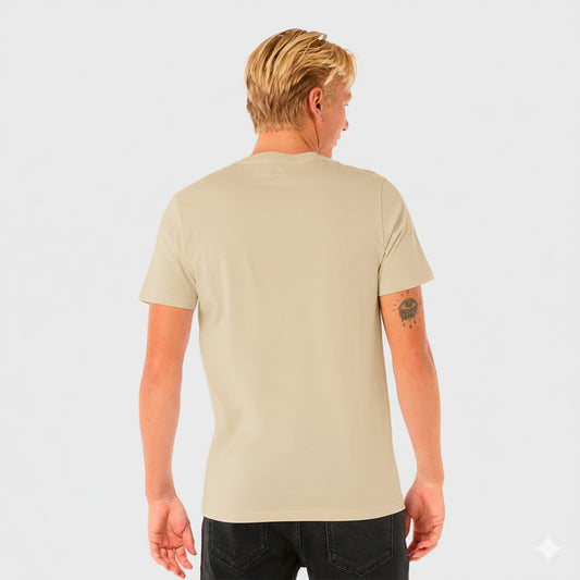 REMERA RIP CURL REGULAR WETTIE LOGO BEIGE