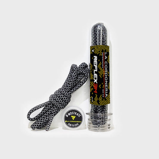 CORDONES LA CORDONERIA REFLEX BLACK 120CM