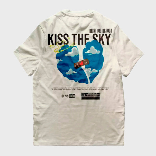 REMERA MUSTAQE KISS THE SKY WHITE