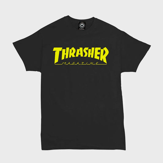 REMERA THRASHER SKATEMAG BLACK YELLOW