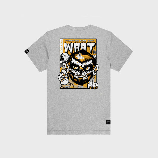 REMERA WAAT SILVER BULLET GREY ORANGE KIDS
